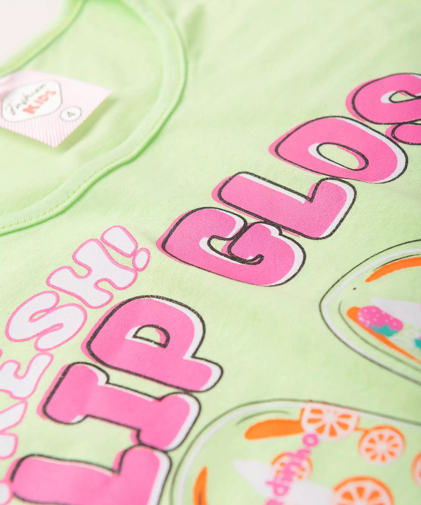 Conjunto de Verão Infantil Feminino Picolés Verde