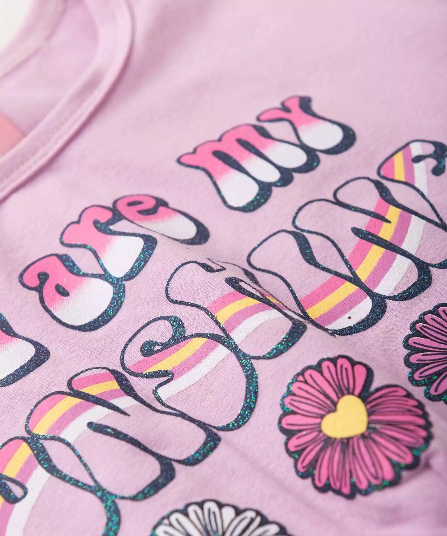 Conjunto de Verão Infantil Feminino Sunshine Rosa