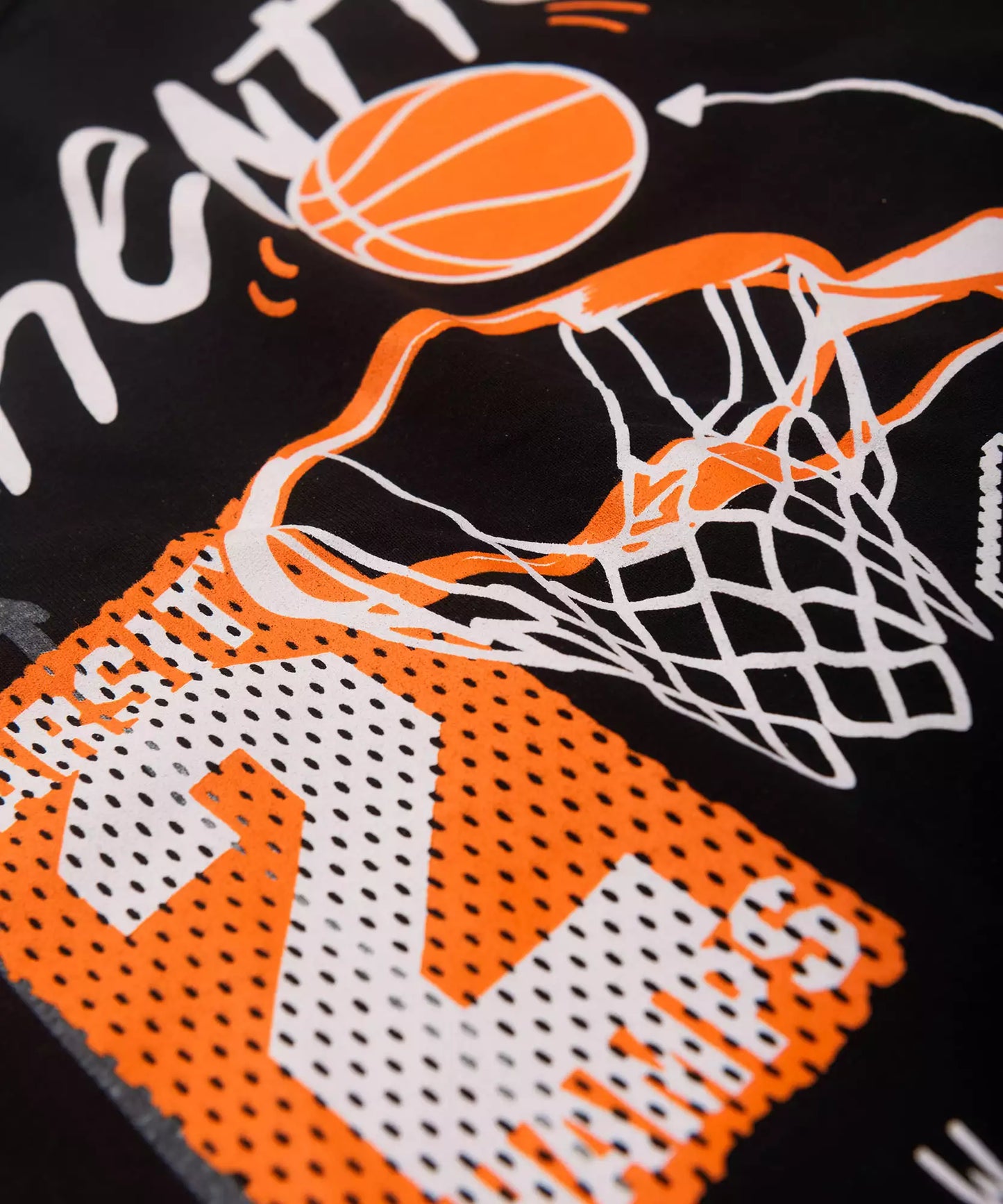 Conjunto de Verão Infantil Masculino Basquetebol Preto