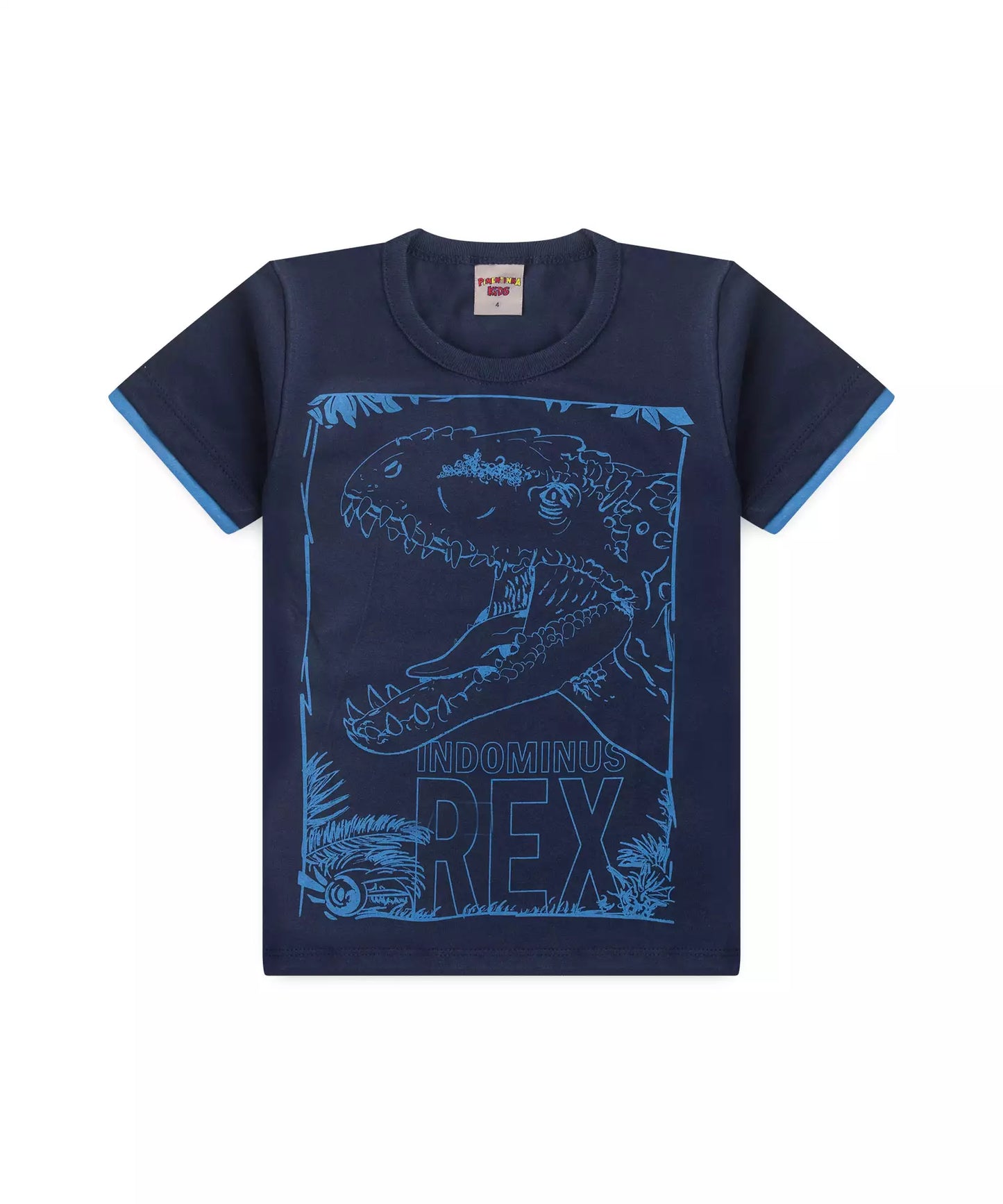 Conjunto de Verão Infantil Masculino Dino cor Marinho
