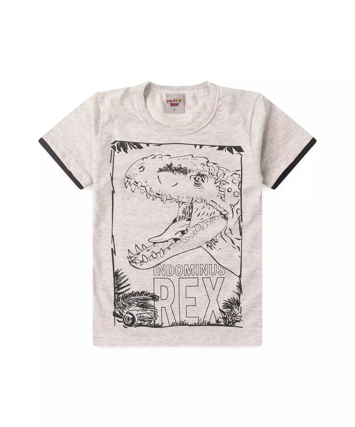 Conjunto de Verão Infantil Masculino Dino Mescla
