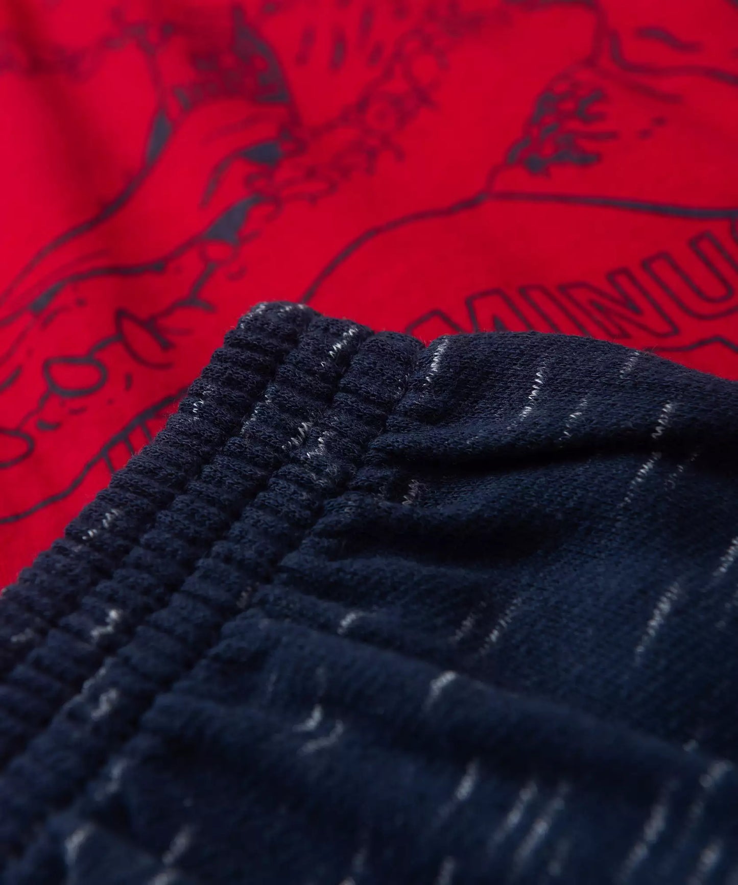 Conjunto de Verão Infantil Masculino Dino Vermelho