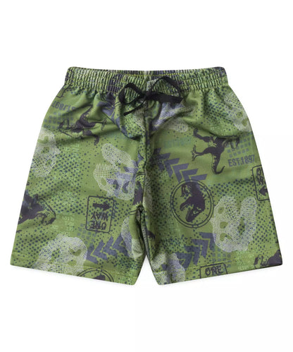 Conjunto de Verão Infantil Masculino Dinossauro em Mescla