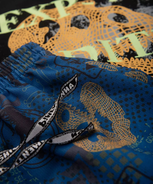 Conjunto de Verão Infantil Masculino Dinossauro Preto
