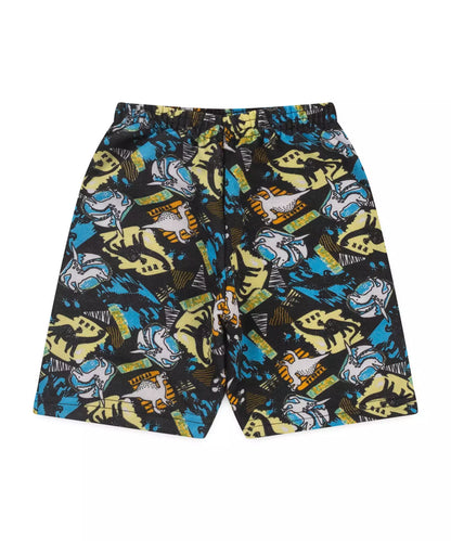 Conjunto de Verão Infantil Masculino Dinossauro no Verde