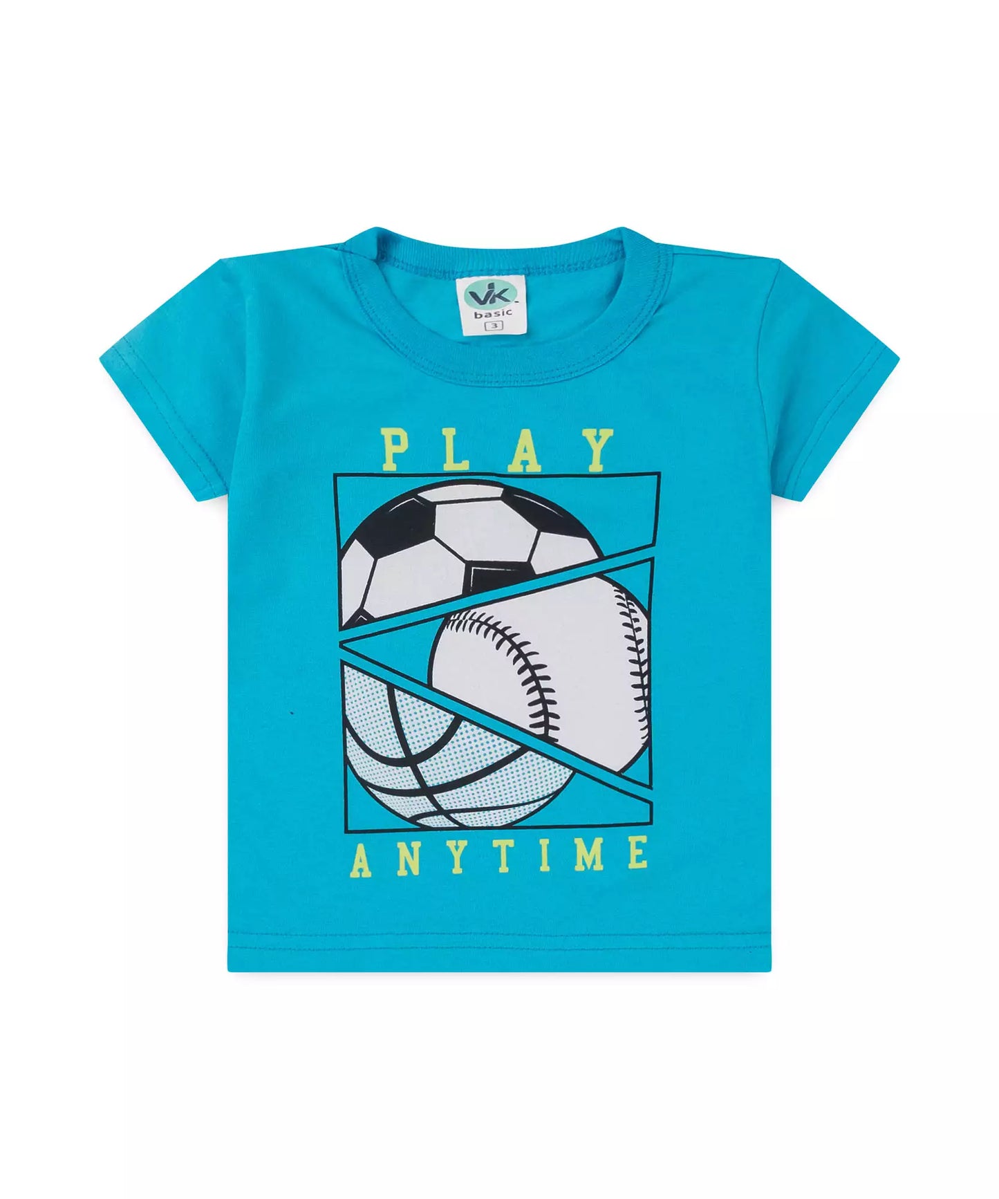 Conjunto de Verão Infantil Masculino Esporte Azul