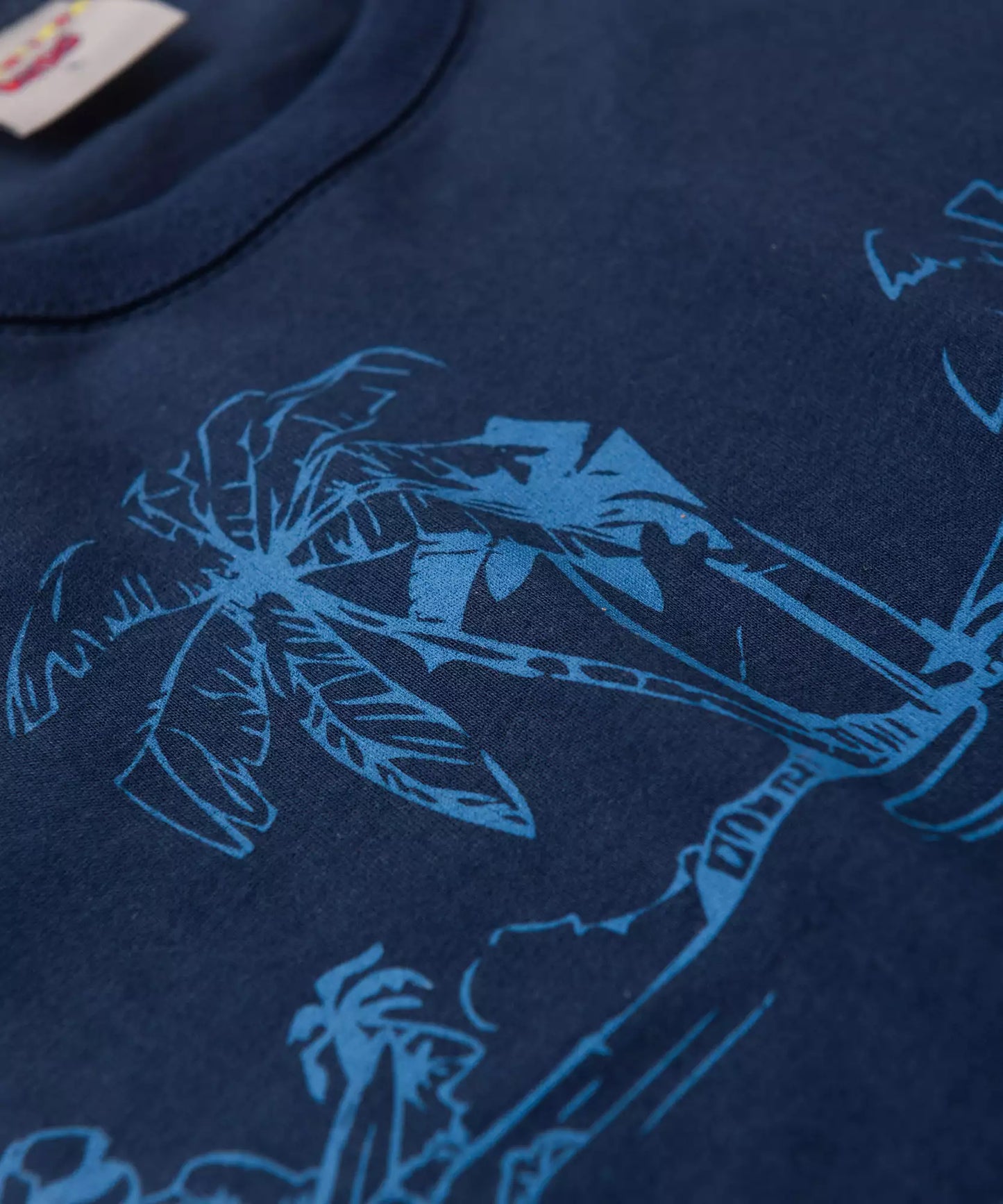 Conjunto de Verão Infantil Masculino no Estampado no Marinho