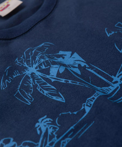Conjunto de Verão Infantil Masculino no Estampado no Marinho