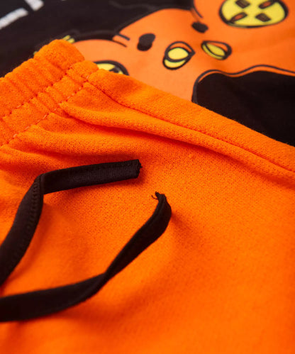 Conjunto de Verão Infantil Masculino Game Preto