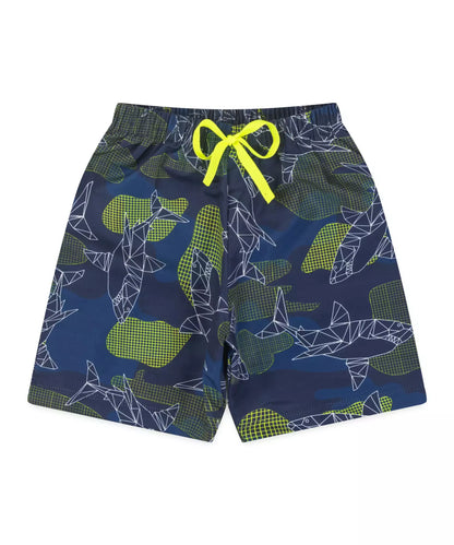 Conjunto de Verão Infantil Masculino Polvo Branco