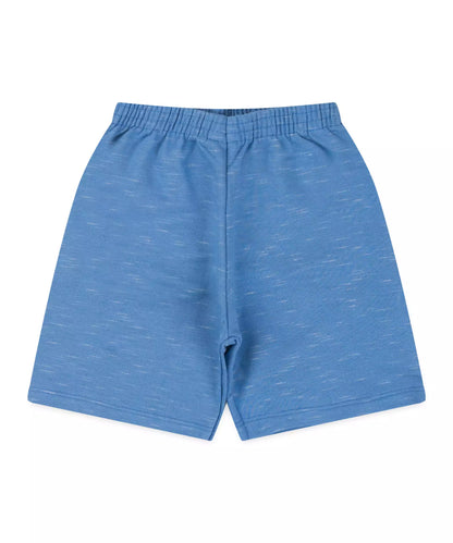 Conjunto de Verão Infantil Masculino Shark Branco