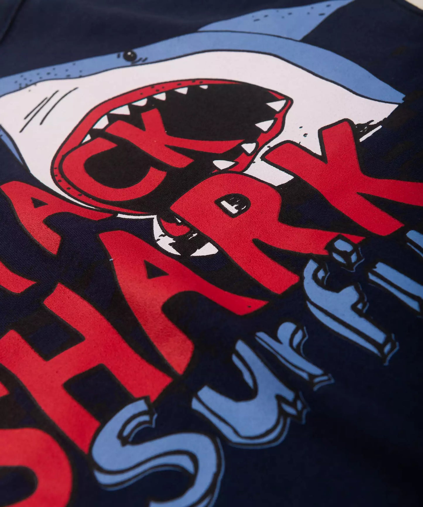 Conjunto de Verão Infantil Masculino Shark Marinho