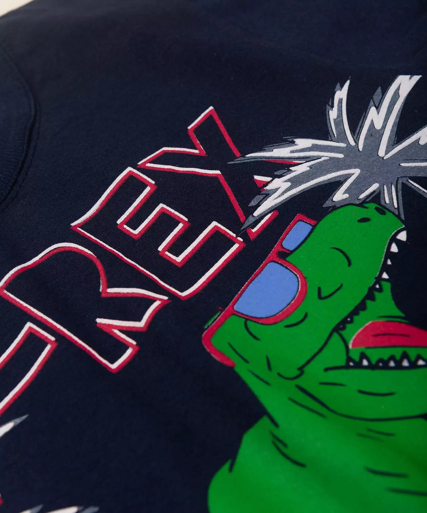 Conjunto de Verão Infantil Masculino T-Rex Marinho