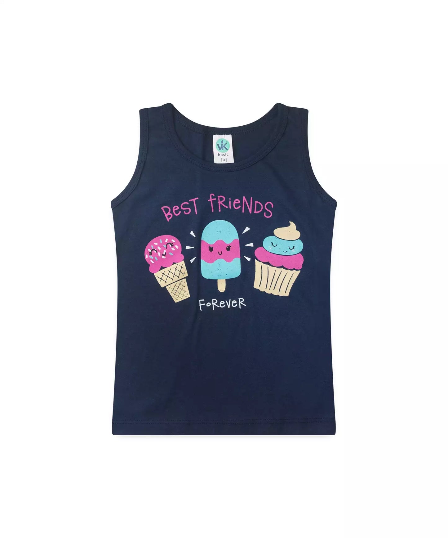 Conjunto de Verão Menina Best Friends Marinho