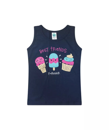 Conjunto de Verão Menina Best Friends Marinho
