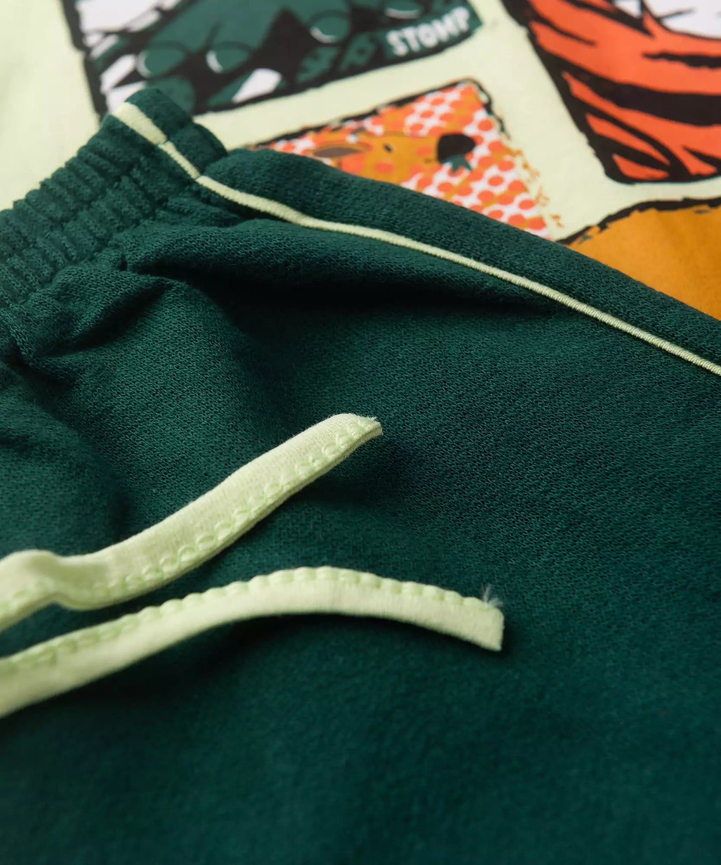 Conjunto de Verão Menino Corajoso Forte Verde