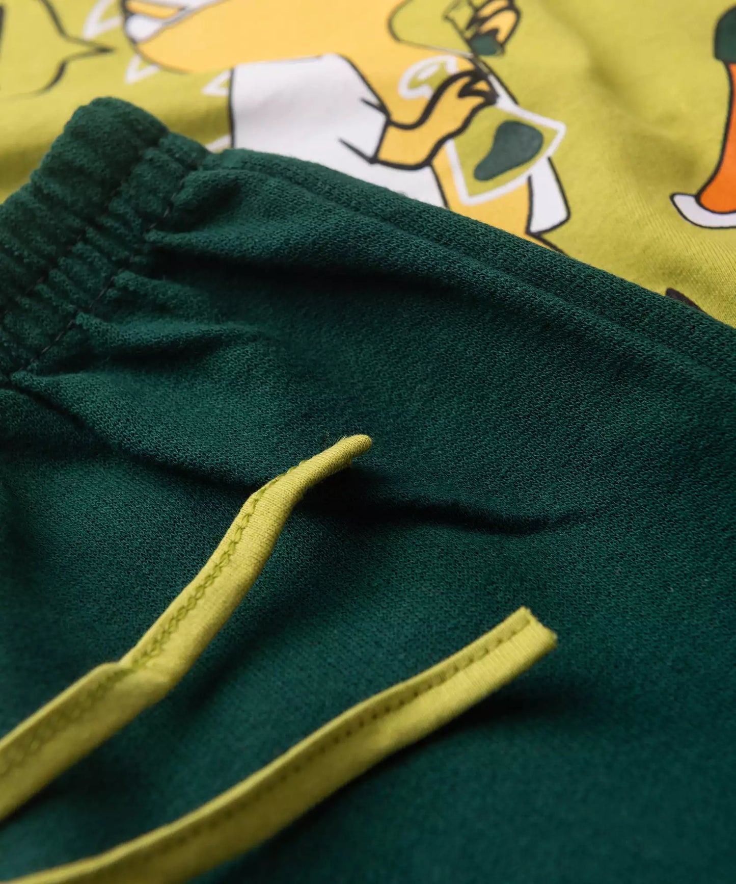 Conjunto de Verão Menino Dino Cientista Verde