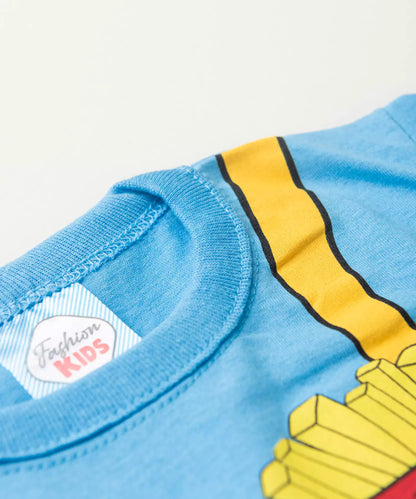 Conjunto de Verão Menino Dino Divertido Azul