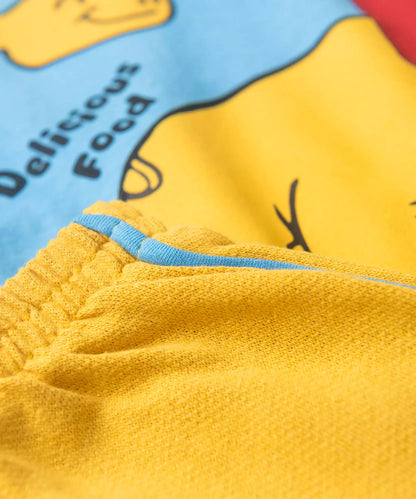 Conjunto de Verão Menino Dino Divertido Azul