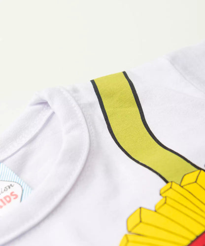 Conjunto de Verão Menino Dino Divertido Branco