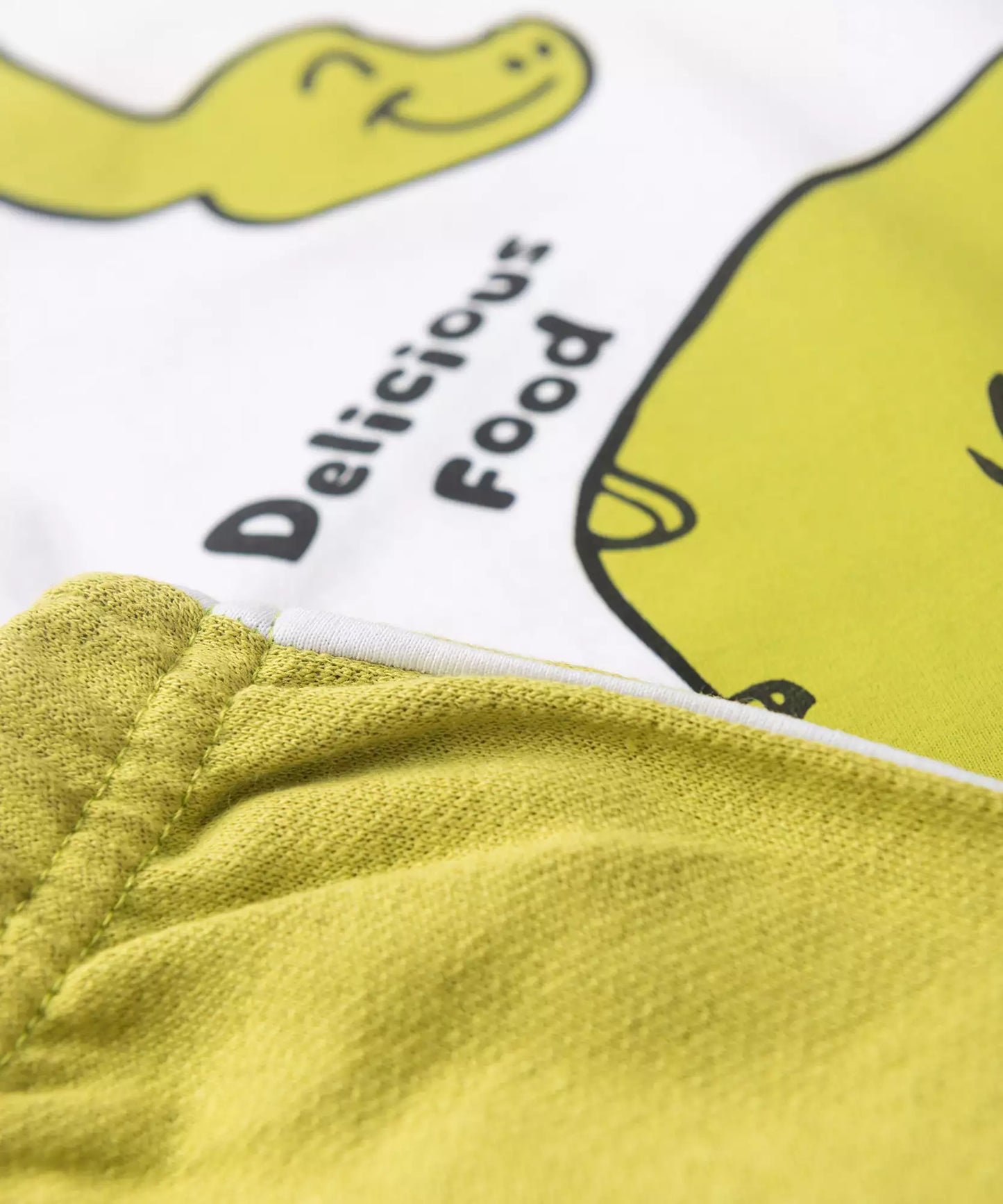 Conjunto de Verão Menino Dino Divertido Branco