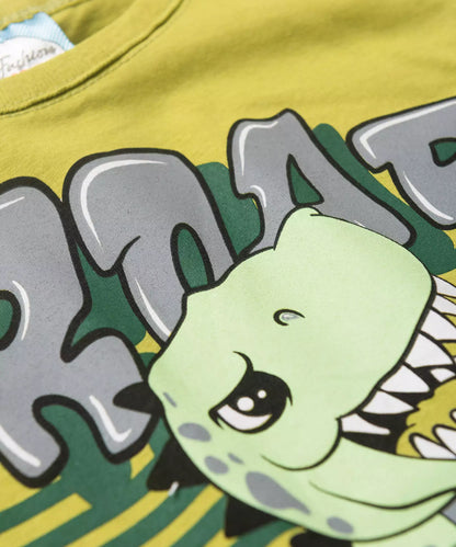 Conjunto de Verão Menino Dino Roaar Verde