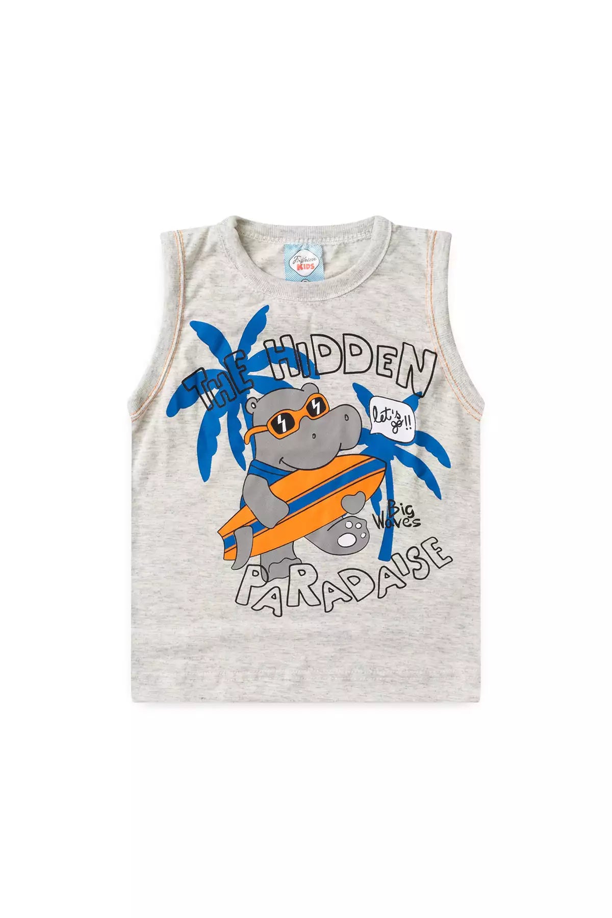 Conjunto de Verão Menino Hipopótamo Mescla