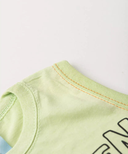 Conjunto de Verão Menino Hipopótamo Verde