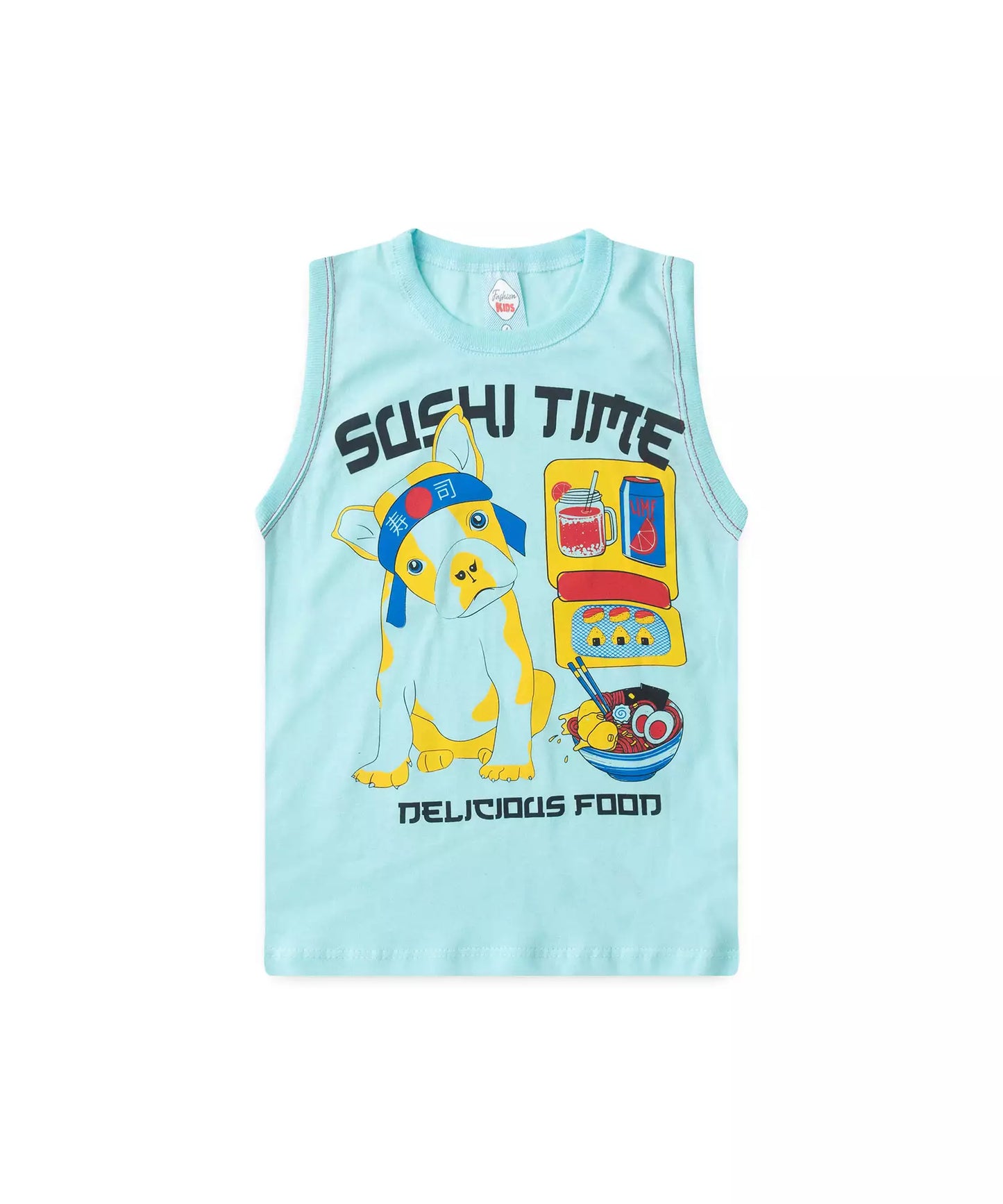 Conjunto de Verão Menino Sushi Time Azul