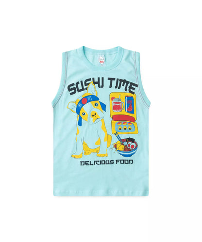 Conjunto de Verão Menino Sushi Time Azul