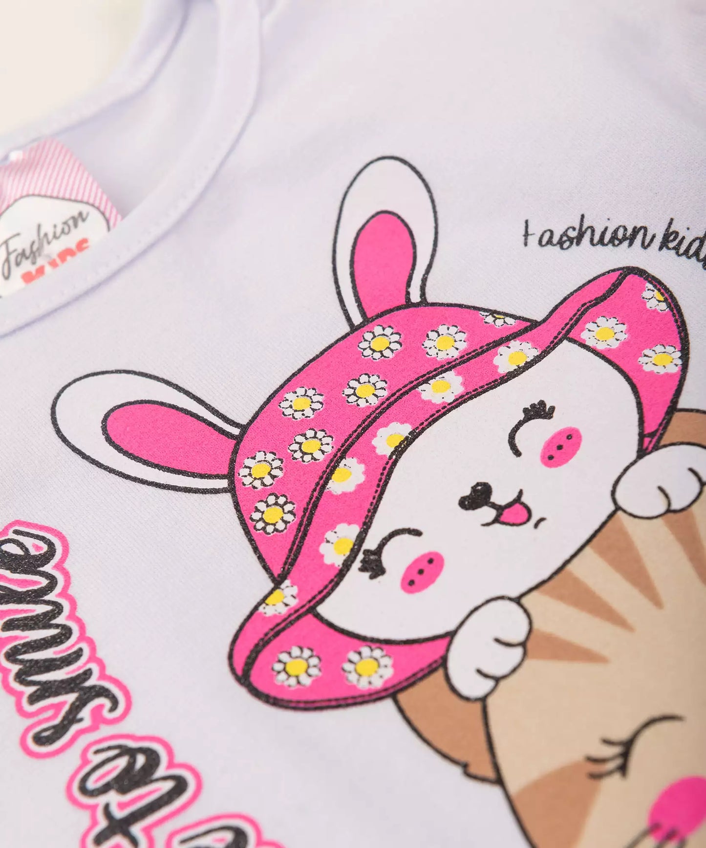 Conjunto de Verão para Bebê Menina Bichinhos Branco