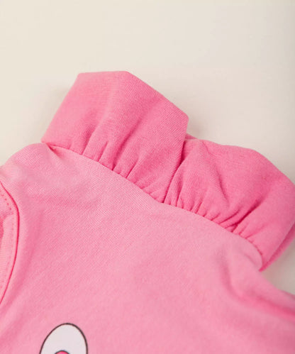 Conjunto de Verão para Bebê Menina Bichinhos Rosa