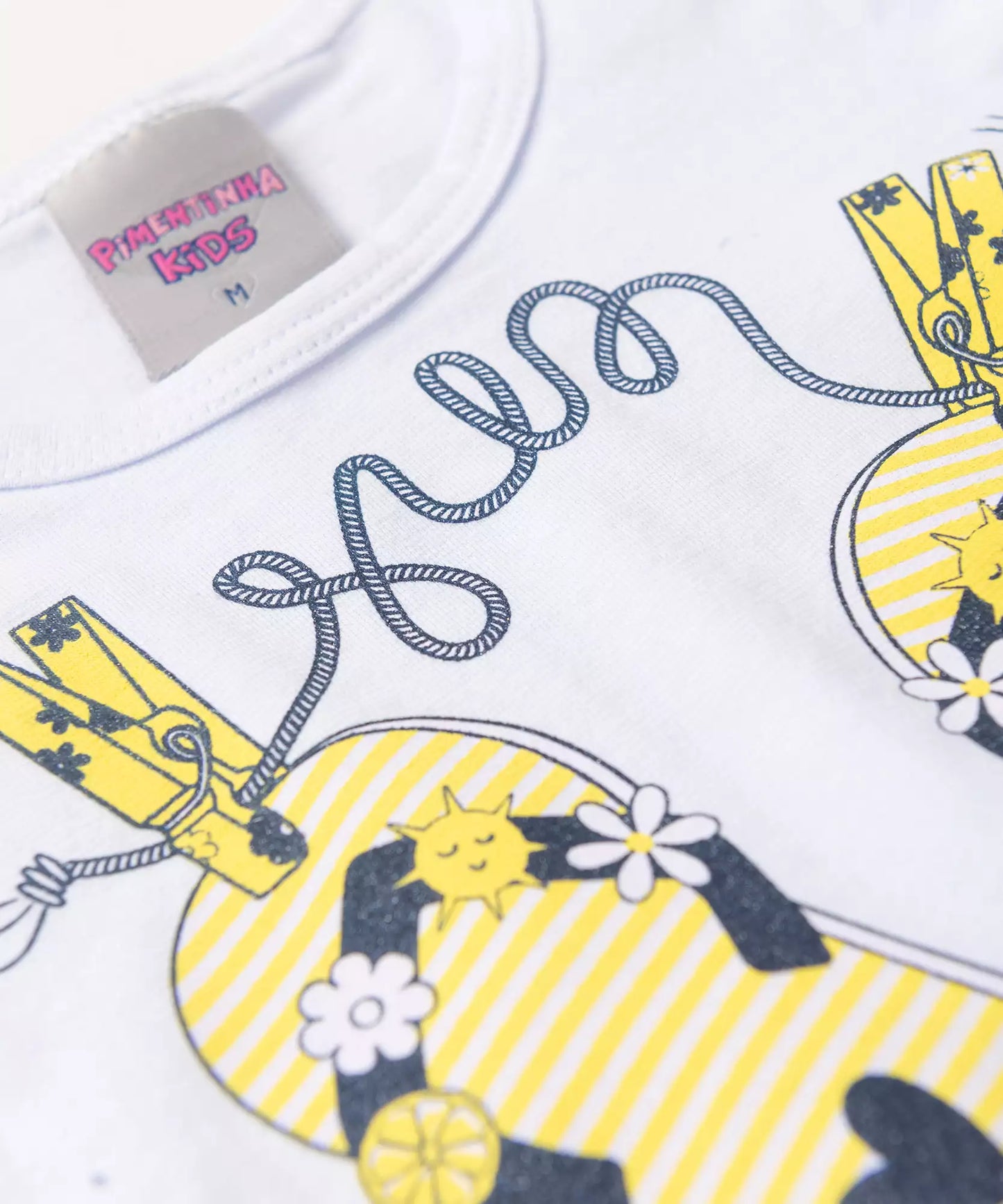 Conjunto de Verão para Bebê Menina Chinelo Branco