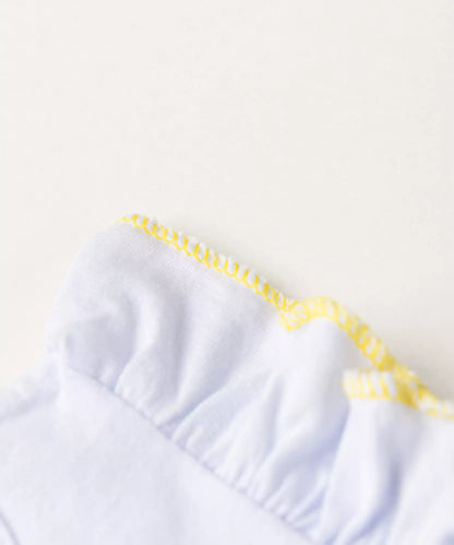 Conjunto de Verão para Bebê Menina Chinelo Branco