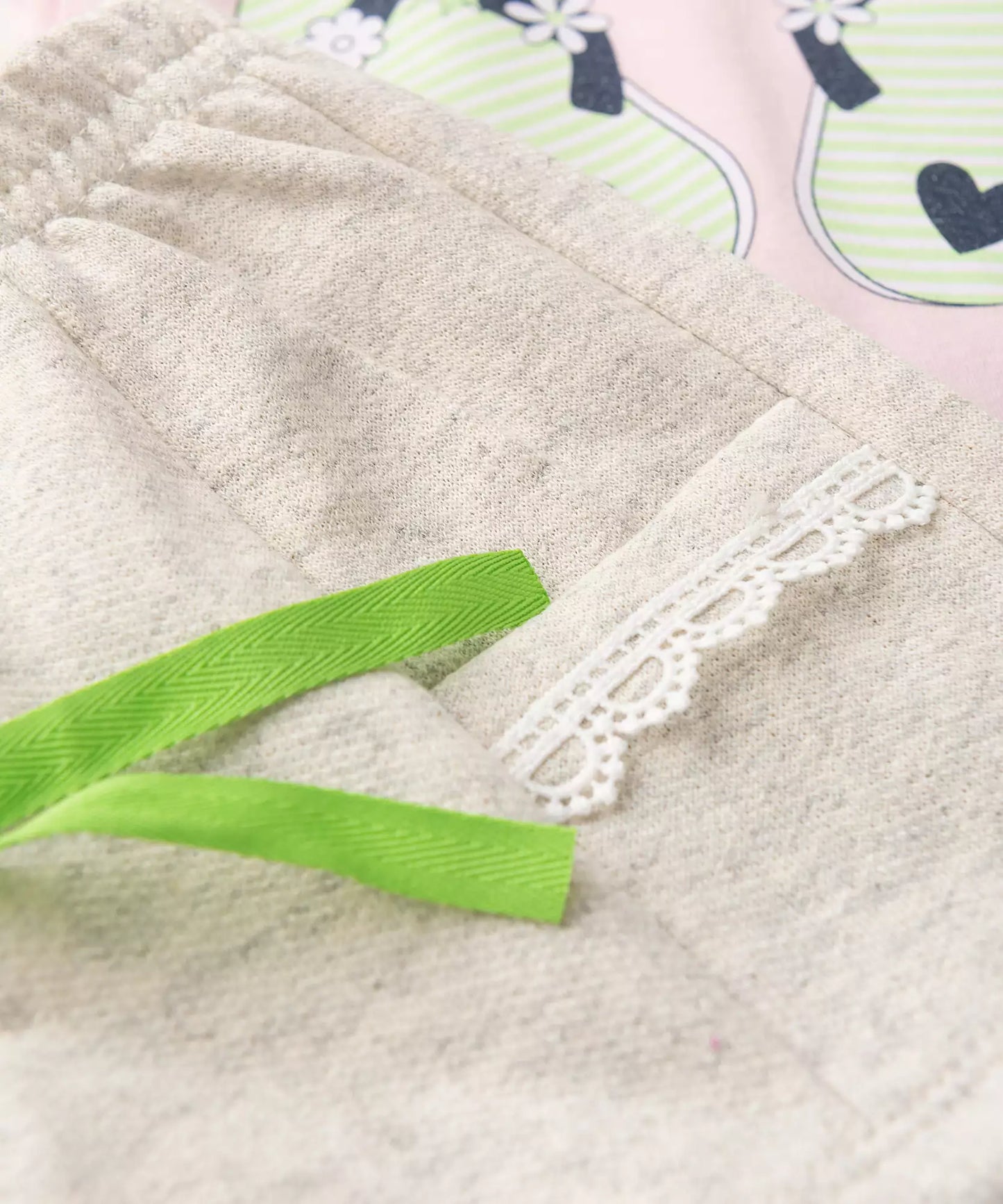Conjunto de Verão para Bebê Menina Chinelo Rosa