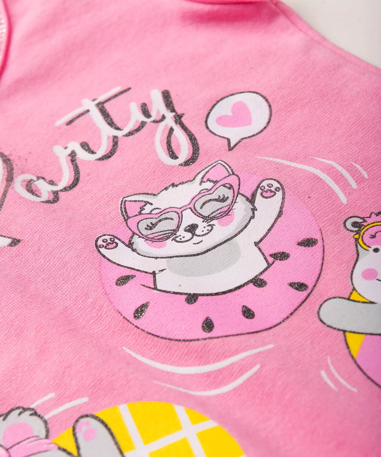 Conjunto de Verão para Bebê Menina Coala Rosa
