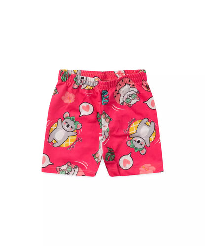 Conjunto de Verão para Bebê Menina Coala Verde