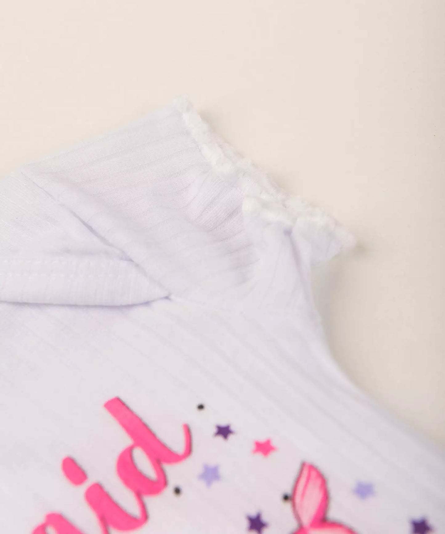 Conjunto de Verão para Bebê Menina Cupcake Branco