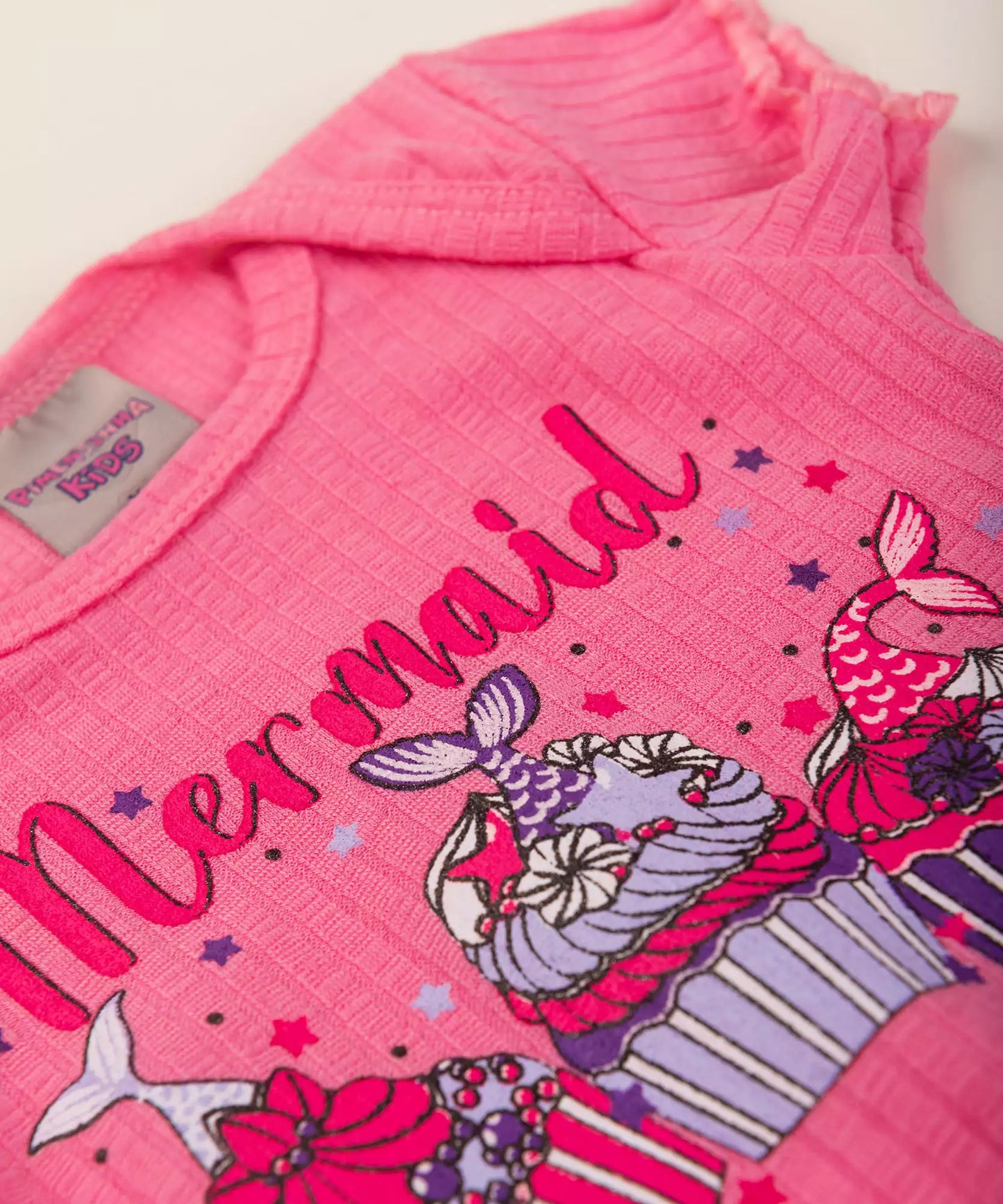 Conjunto de Verão para Bebê Menina Cupcake Rosa