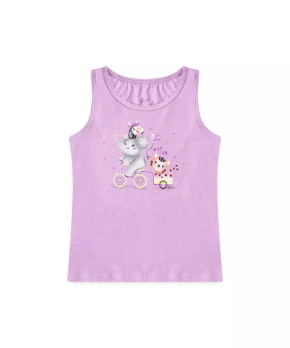 Conjunto de Verão para Bebê Menina Elefantinho Lilás