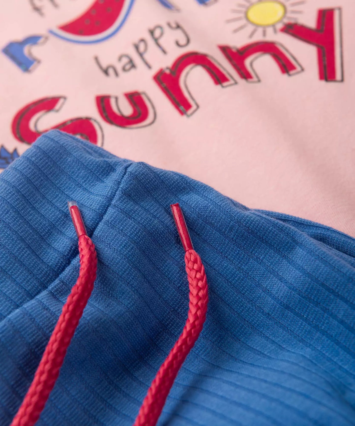 Conjunto de Verão para Bebê Menina Frutinhas Rosa