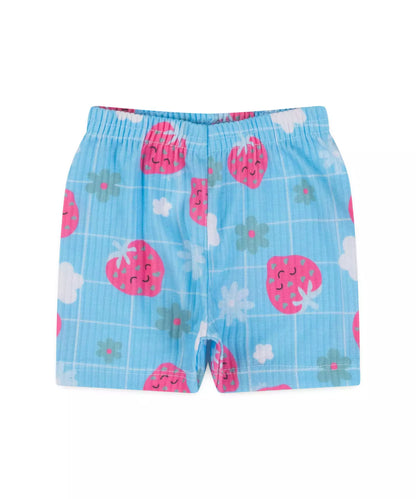 Conjunto de Verão para Bebê Menina Gato Branco