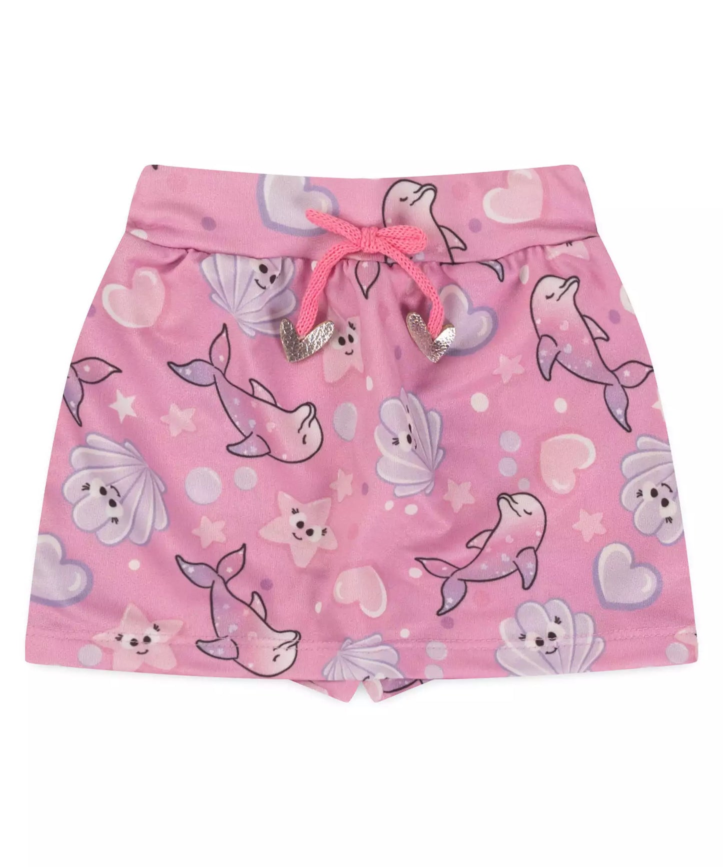 Conjunto de Verão para Bebê Menina Golfinho Branco