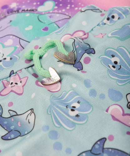 Conjunto de Verão para Bebê Menina Golfinho Rosa