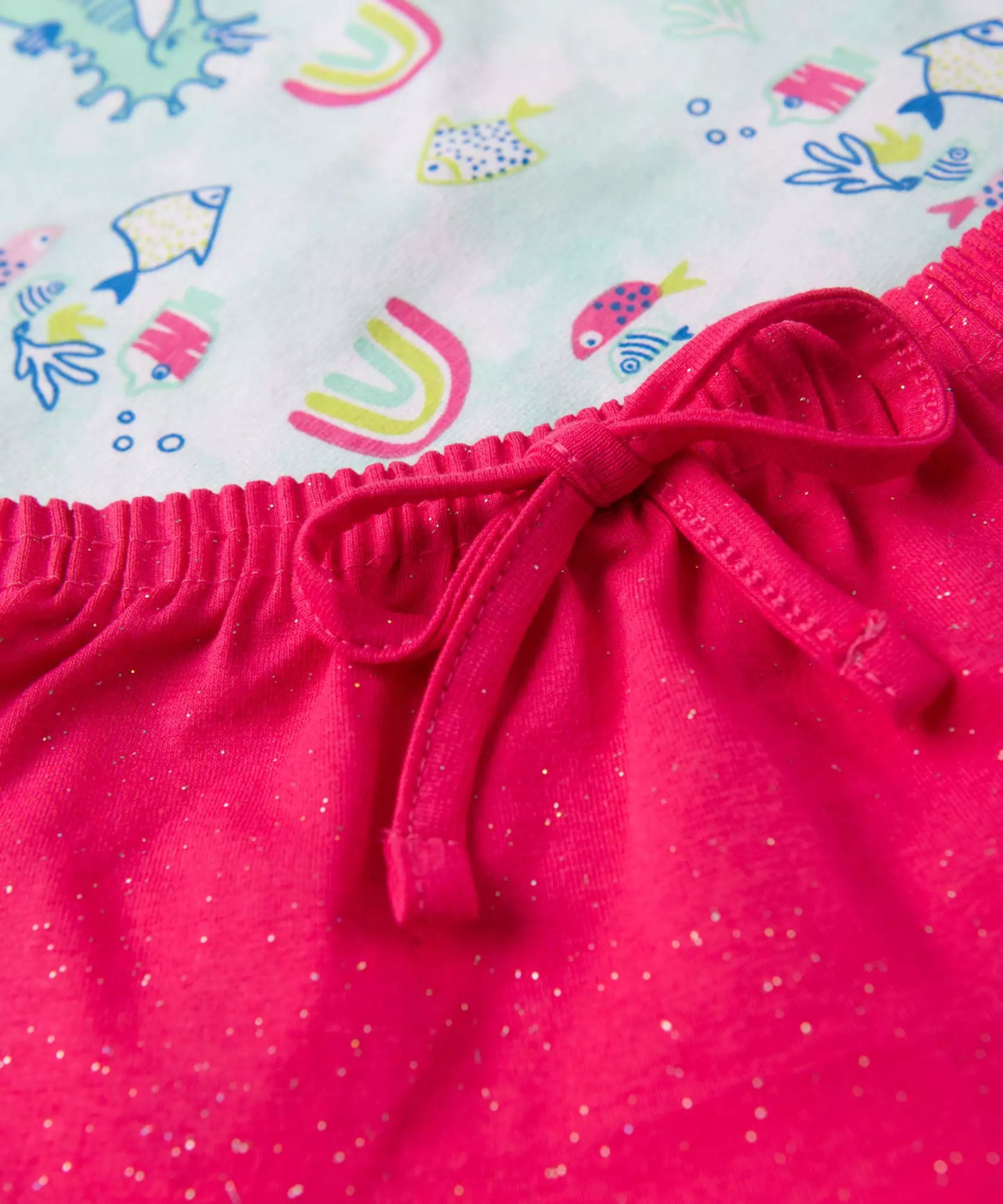 Conjunto de Verão para Bebê Menina Peixinhos Rosa