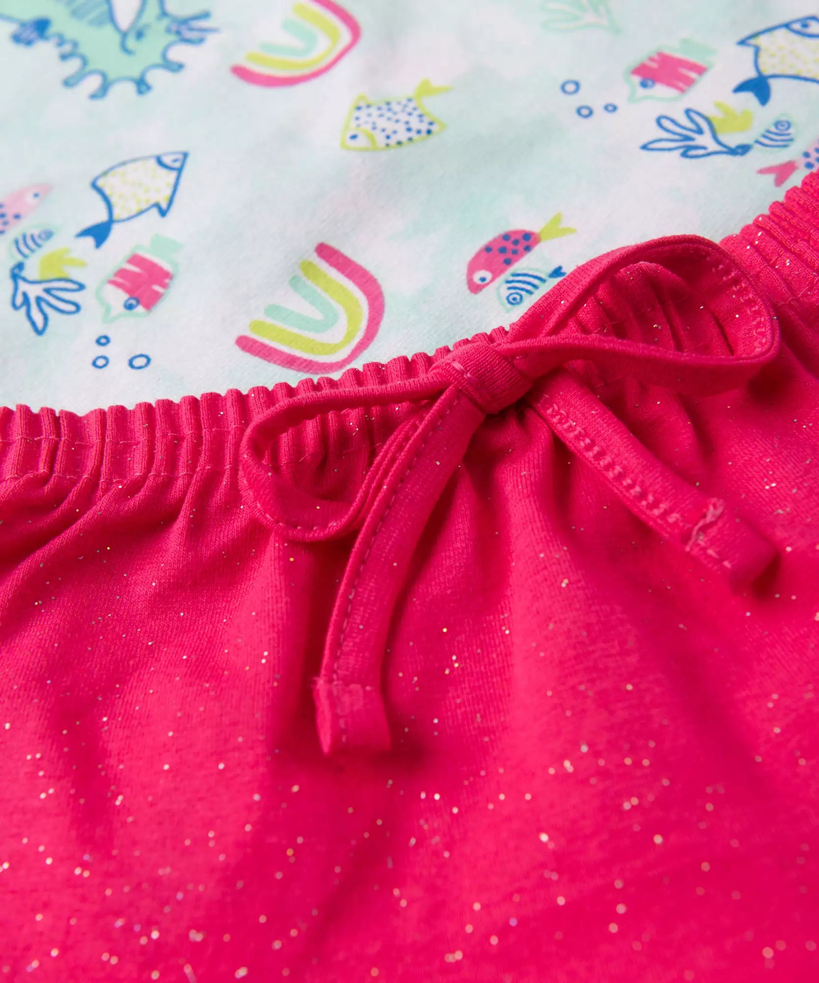 Conjunto de Verão para Bebê Menina Peixinhos Rosa
