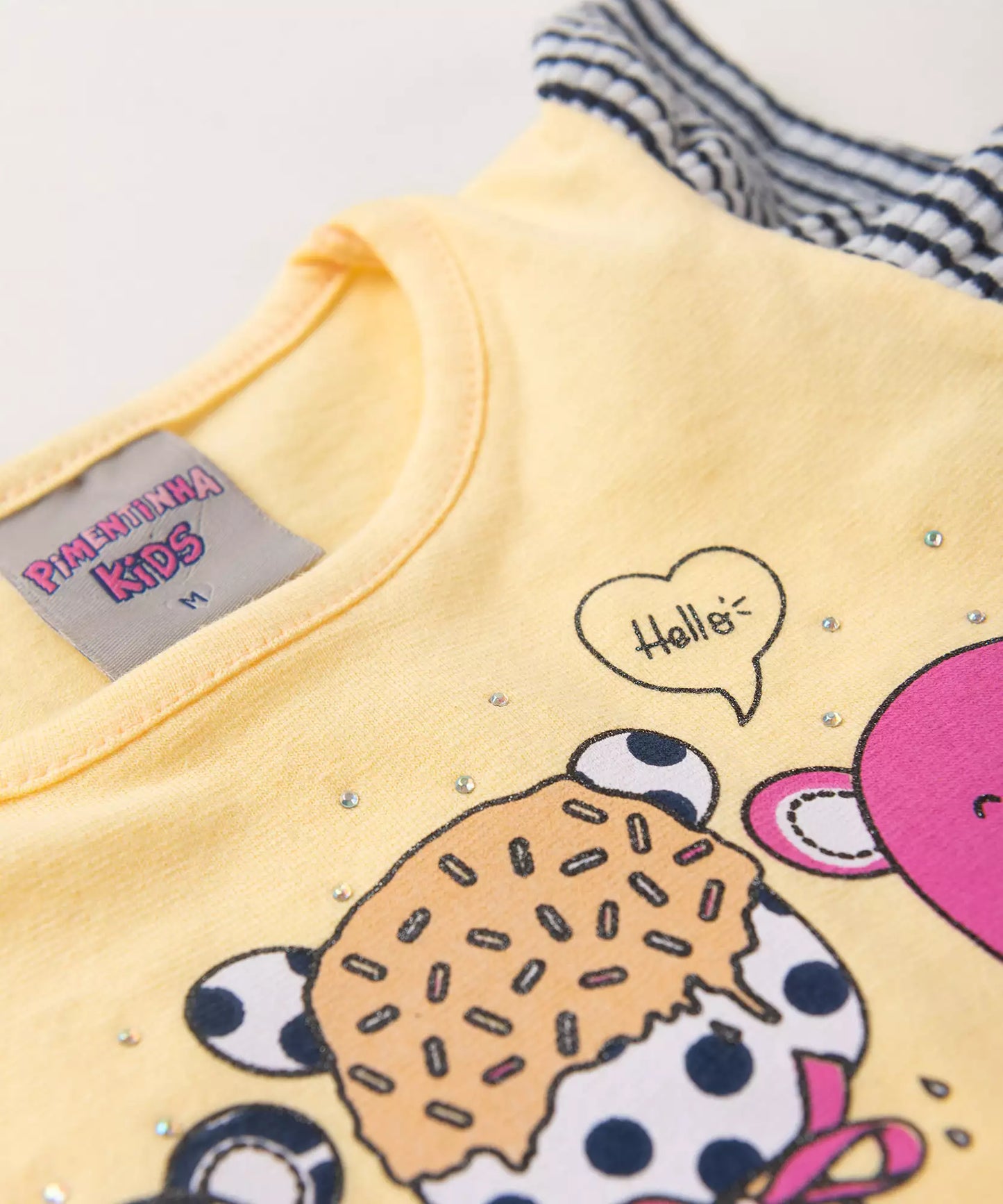 Conjunto de Verão para Bebê Menina Sorvetinhos Rosa