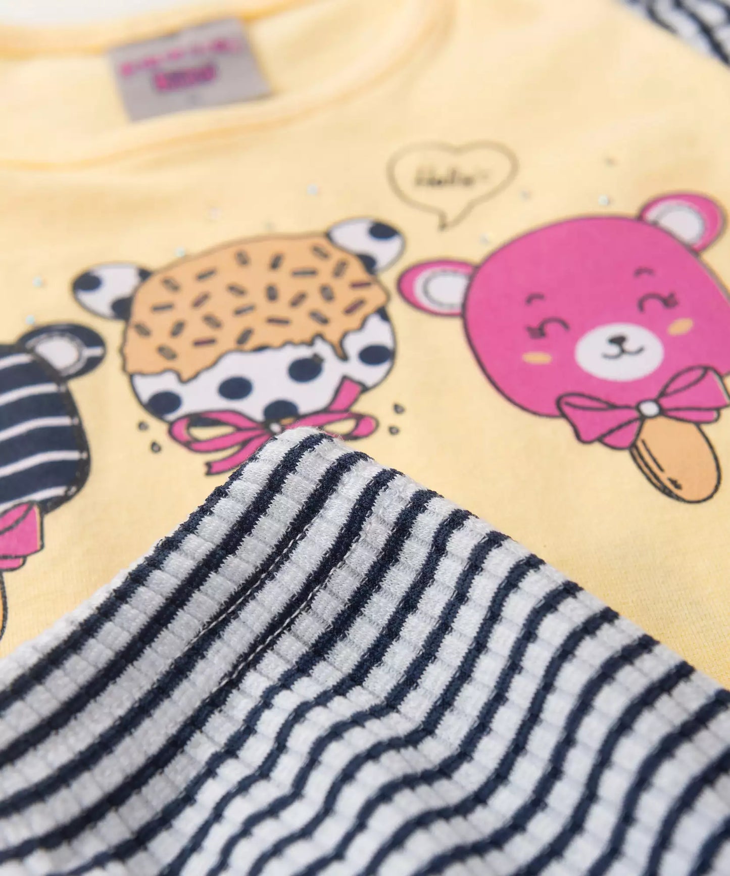 Conjunto de Verão para Bebê Menina Sorvetinhos Rosa