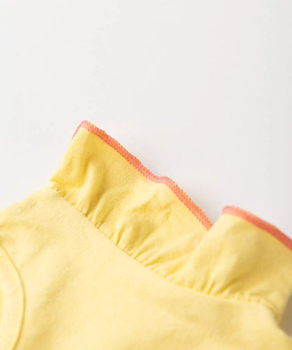 Conjunto de Verão para Bebê Menina Strawberry Amarelo