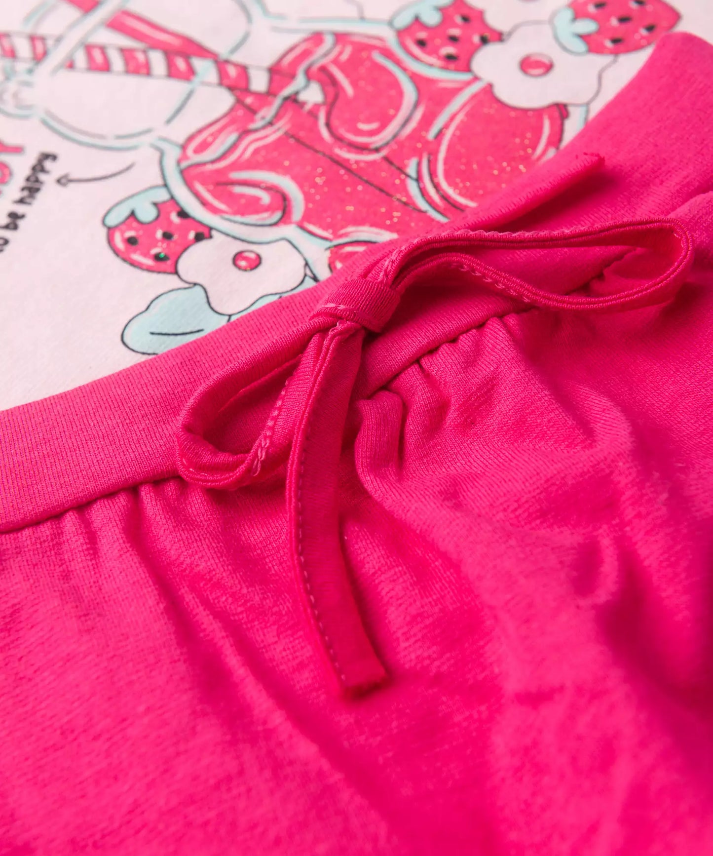 Conjunto de Verão para Bebê Menina Strawberry Rosa